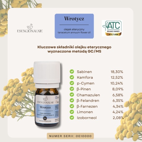 Wrotycz - Blue Tansy - Olejek eteryczny 10 ml